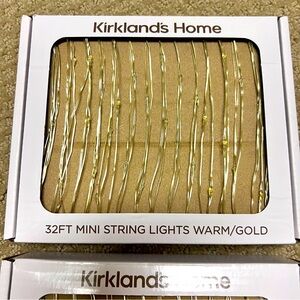 BRAND NEW 2 Boxes 32ft Mini String Lights Warm/Gold